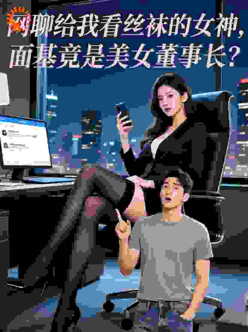 网聊给我看丝袜的女神，面基竟是美女董事长？