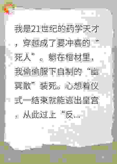 现在药学天才穿越成太子解毒人