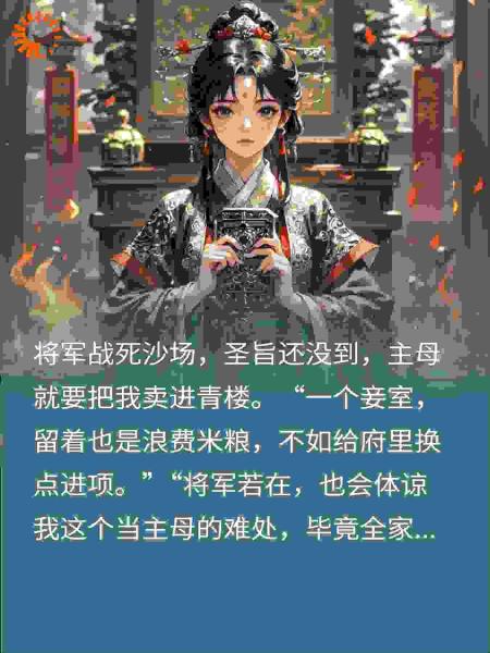 将军战死沙场，主母把我卖到青楼后悔疯了